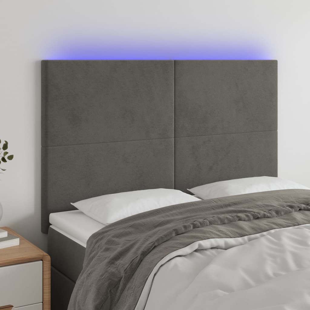 Led Headboard 200 Cm Velvet