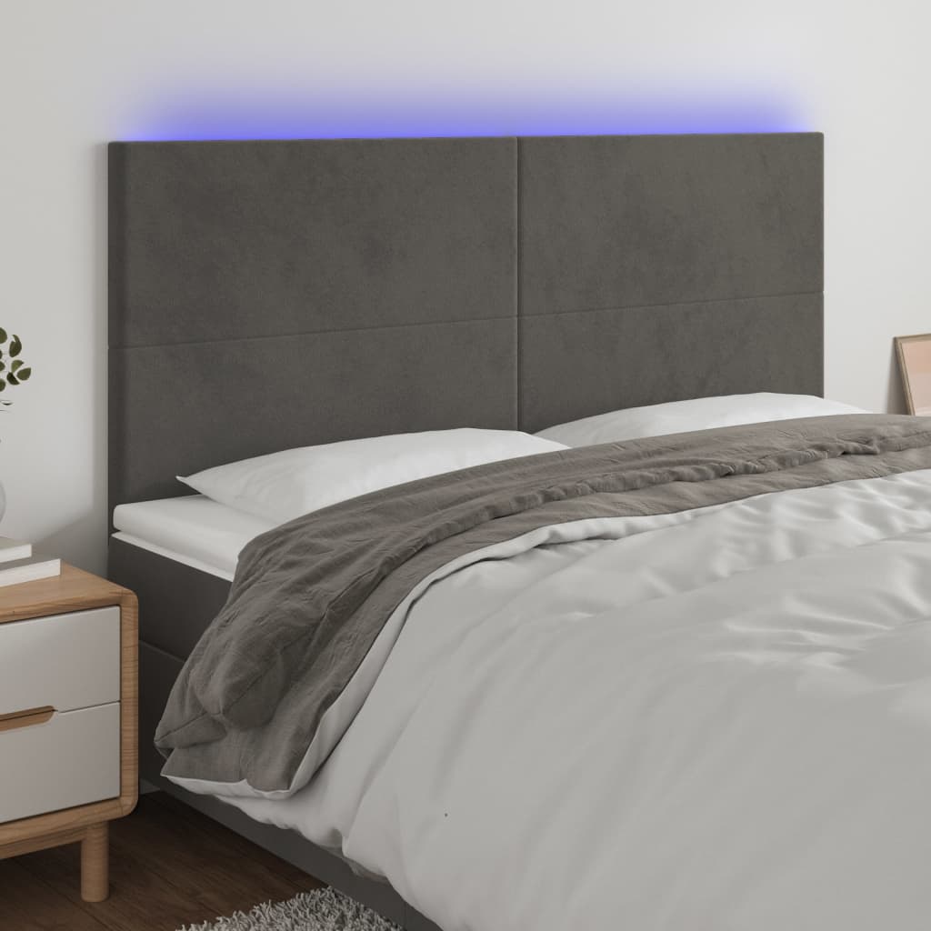 Led Headboard 200 Cm Velvet