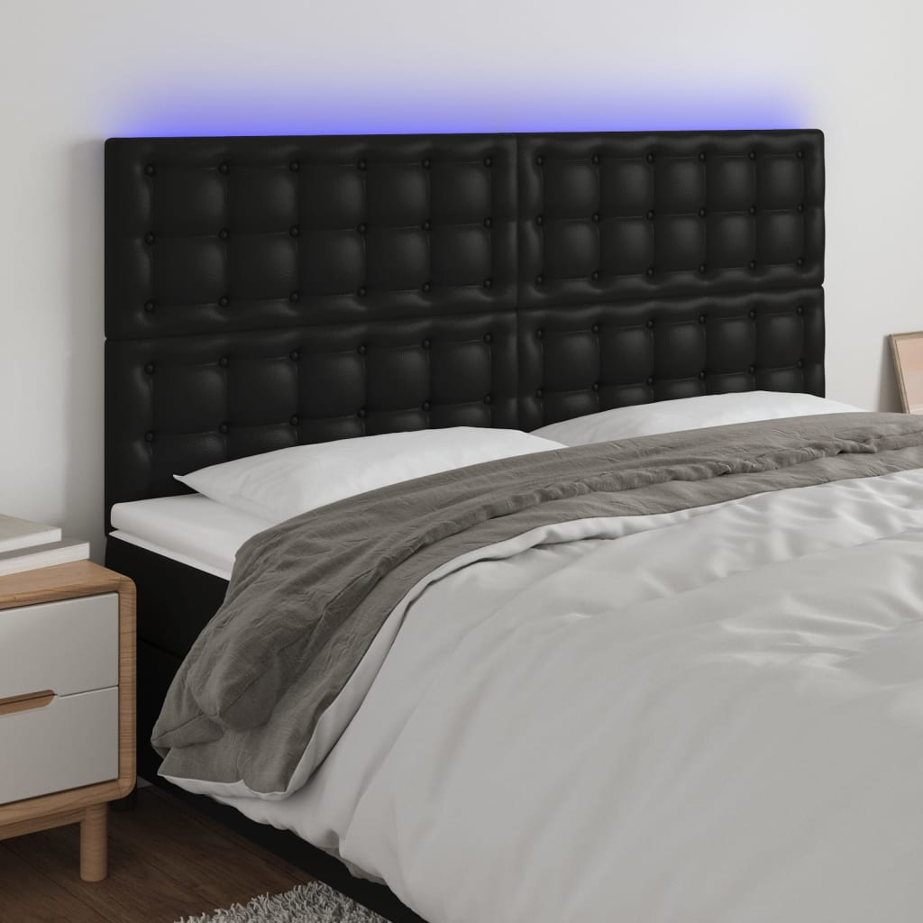 Led Headboard 100 Cm Faux Leather