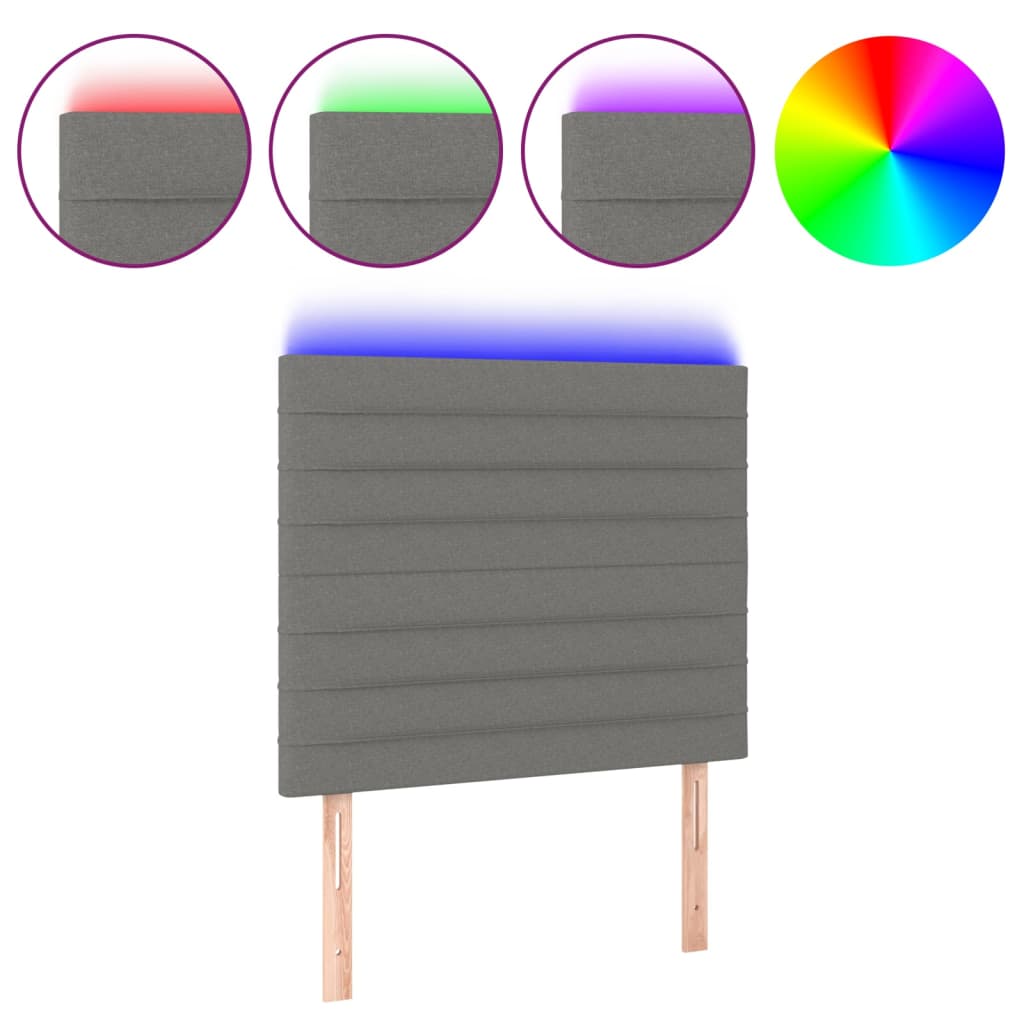 Led Headboard 100 Cm Fabric