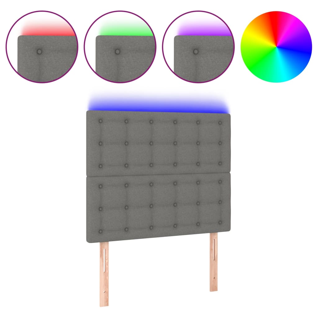 Led Headboard 100 Cm Fabric