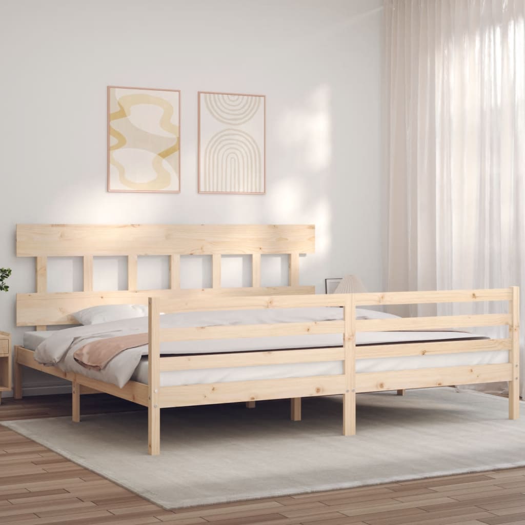 Bed Frame Without Mattress Solid Wood