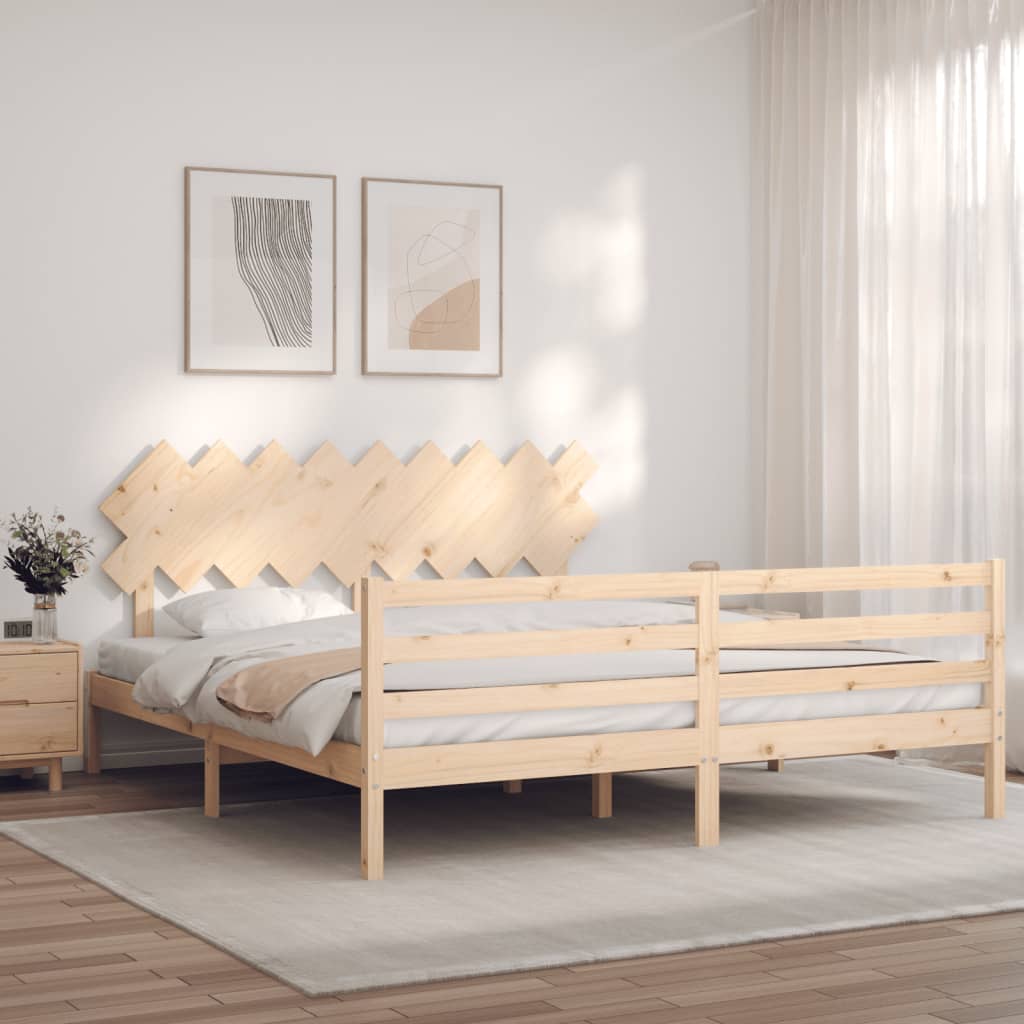 Bed Frame Without Mattress Solid Wood