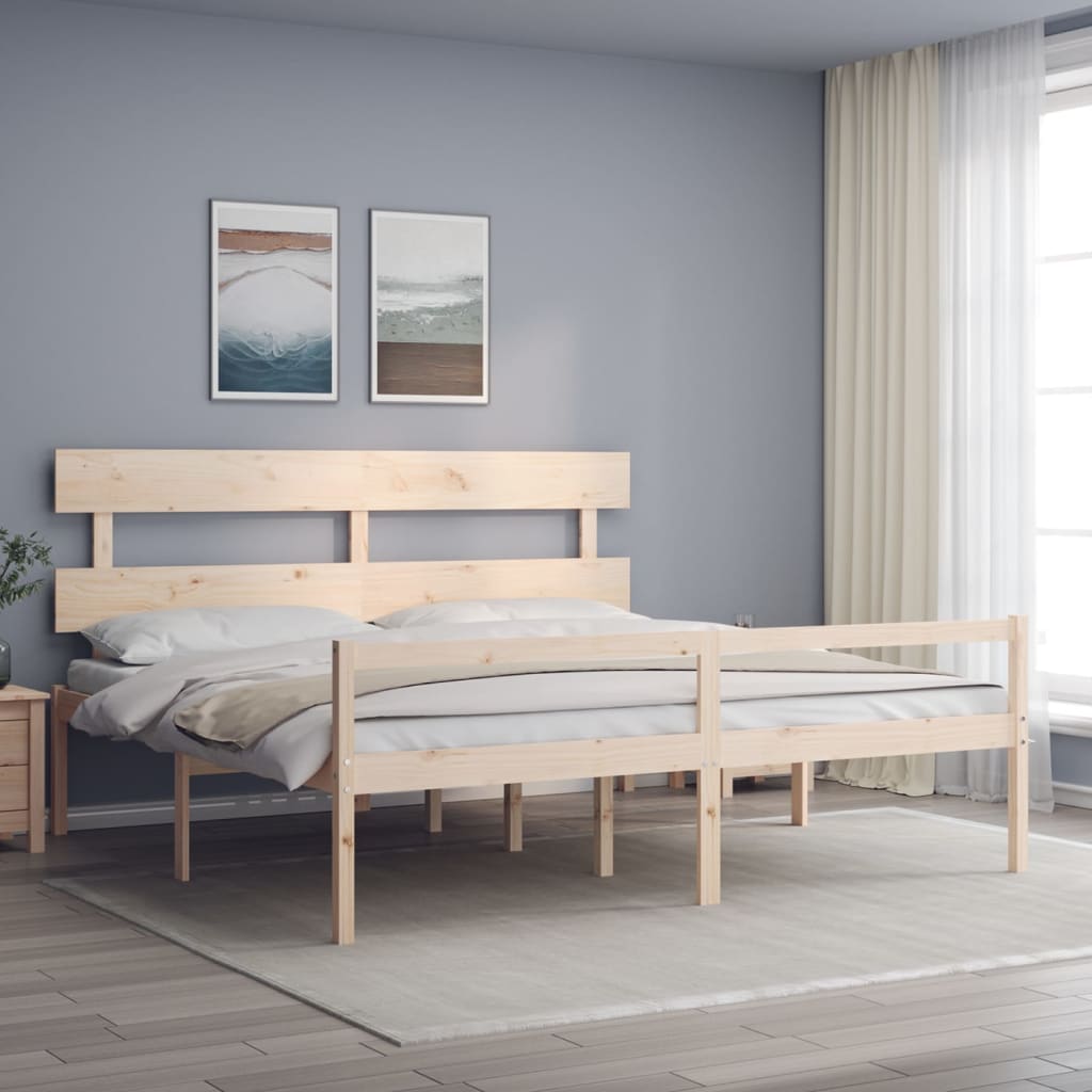 Bed Frame Without Mattress Solid Wood