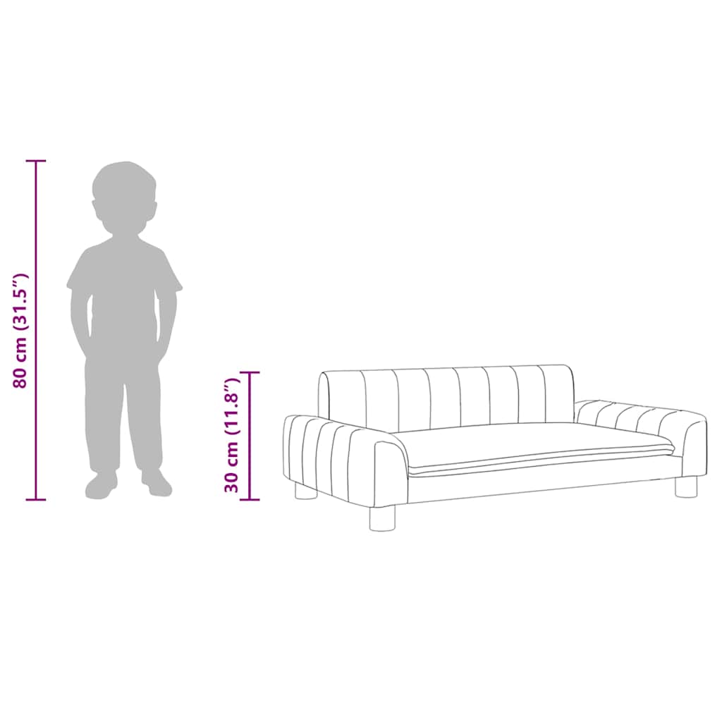 Kids Sofa Faux Leather