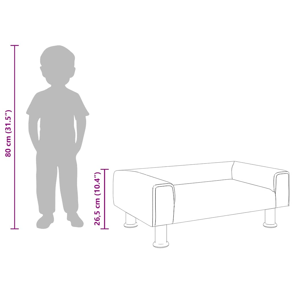 Kids Sofa Velvet