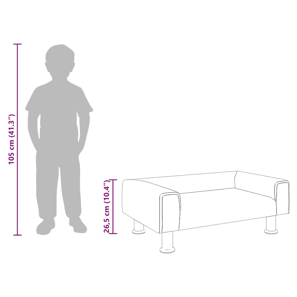 Kids Sofa Velvet