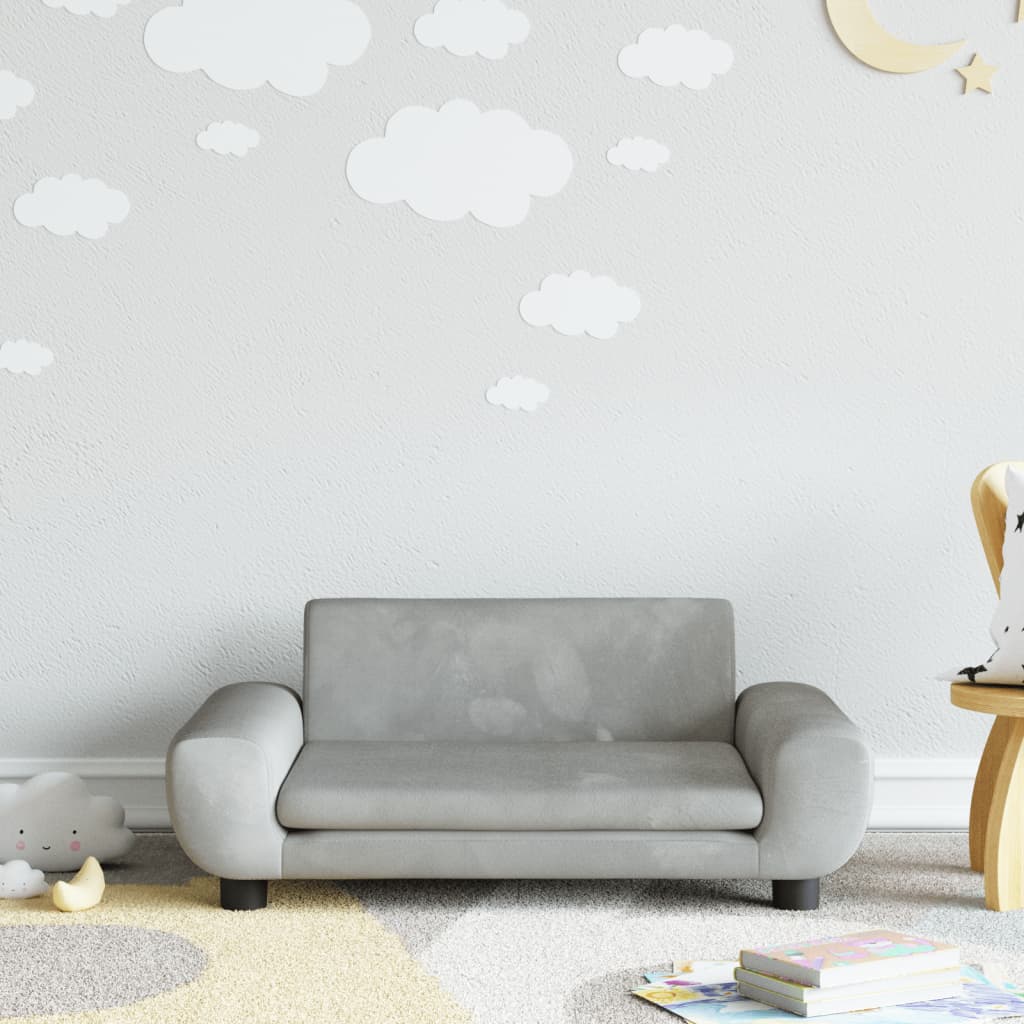 Kids Sofa Velvet