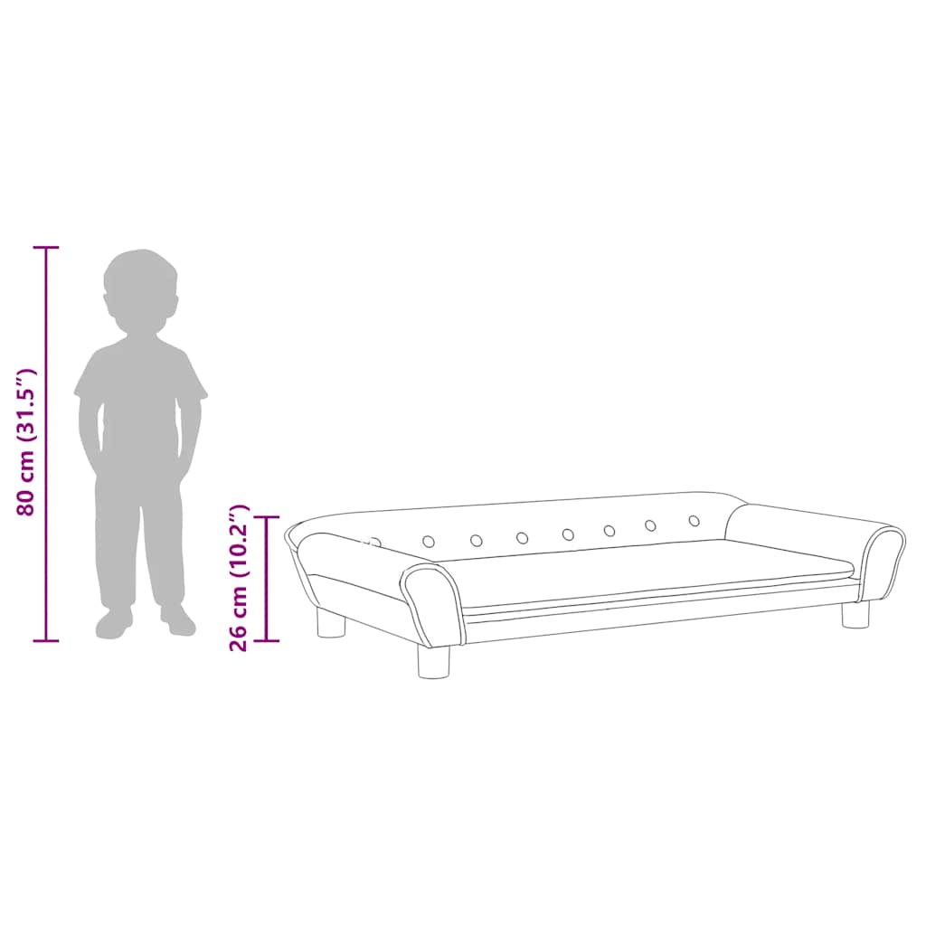 Kids Sofa Velvet