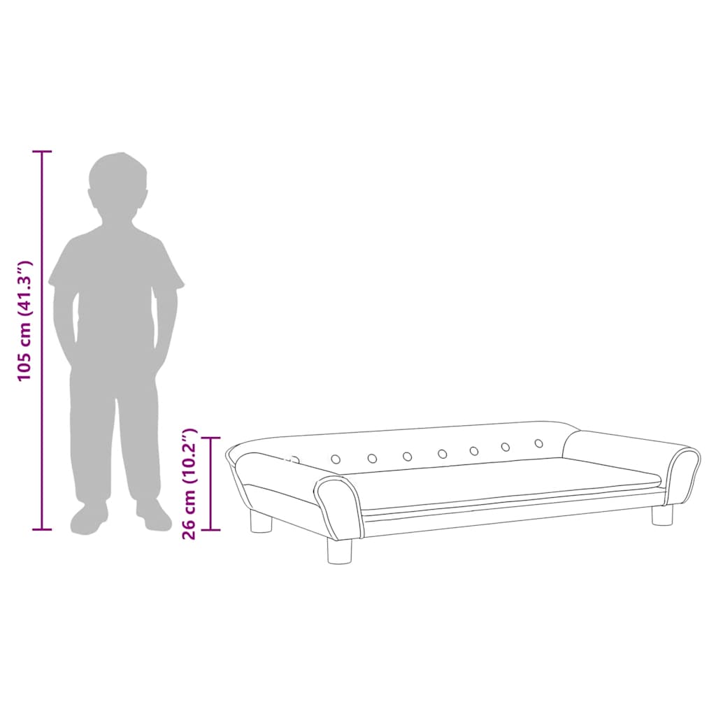 Kids Sofa Velvet