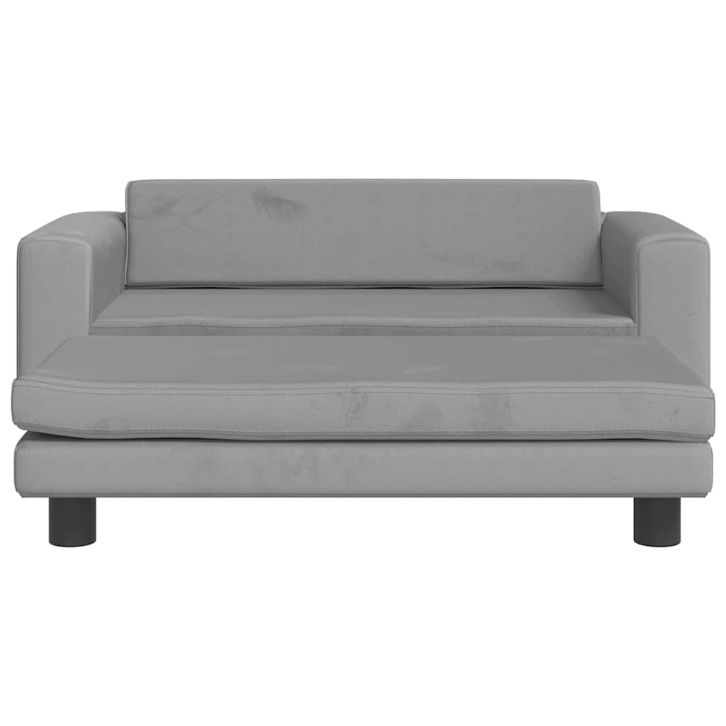 Kids Sofa With Footstool 100X50X30 Cm Velvet