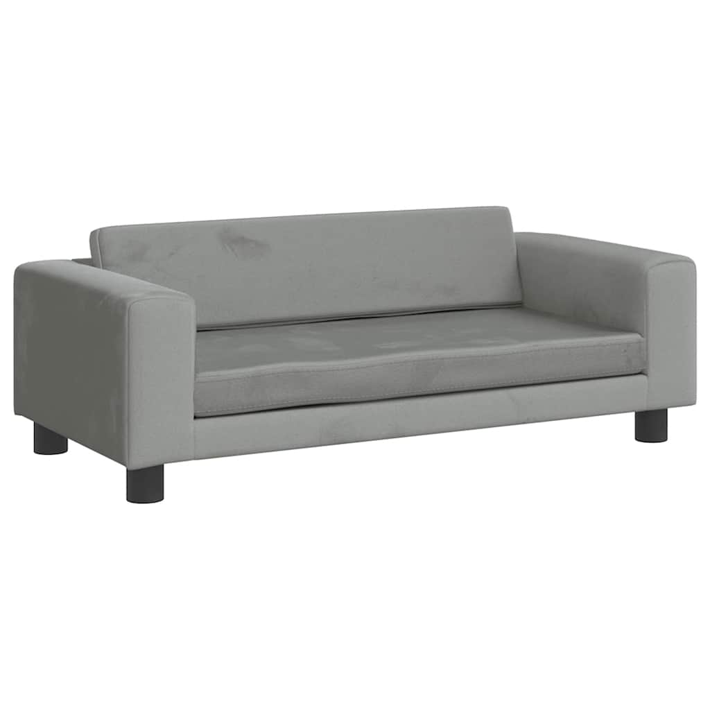 Kids Sofa With Footstool 100X50X30 Cm Velvet