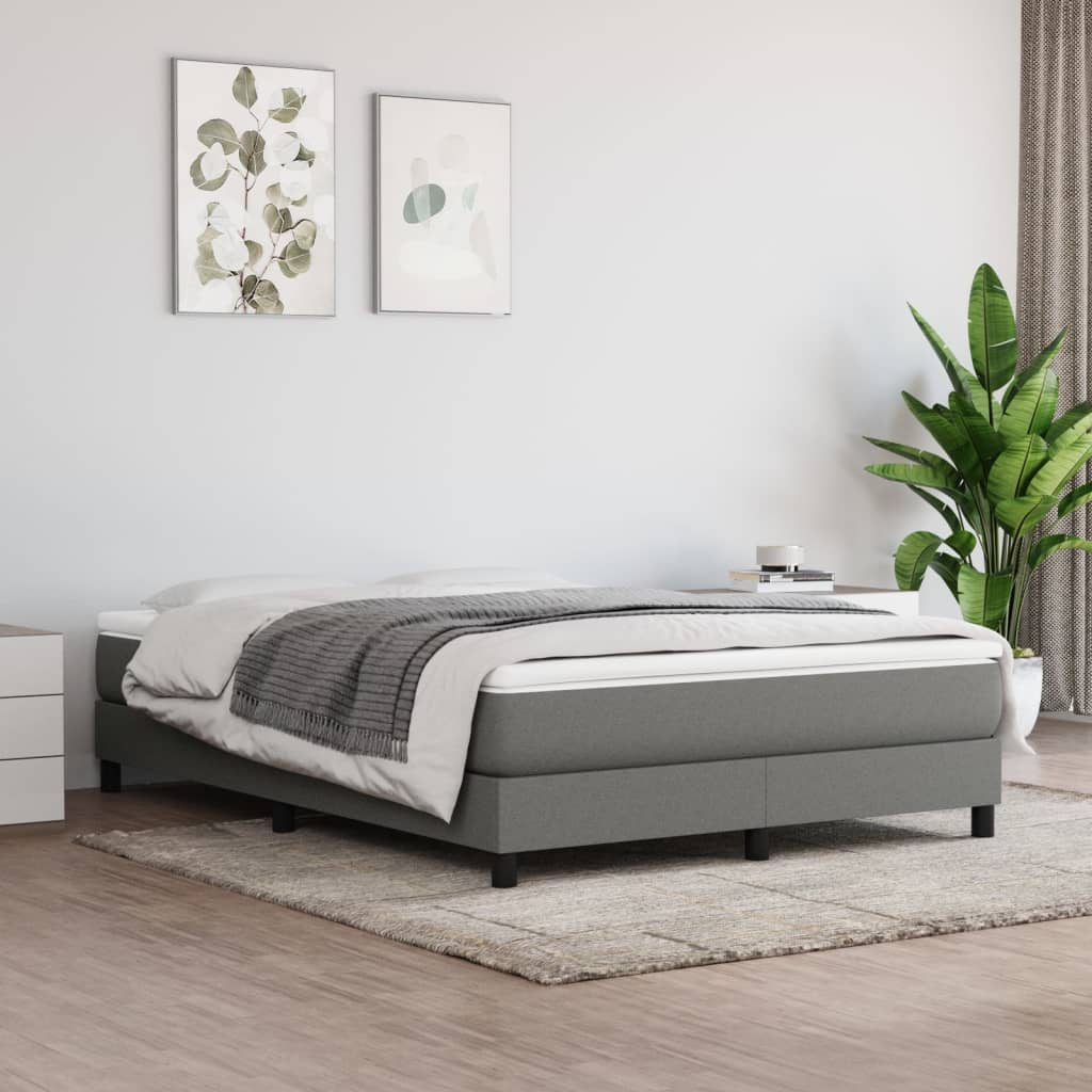 Box Spring Bed With Mattress 100X200 Cm Fabric