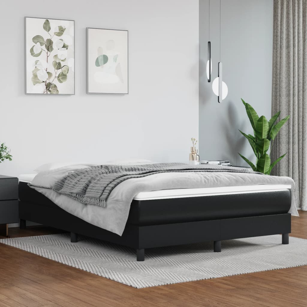 Box Spring Bed With Mattress 100X200 Cm Faux Leather