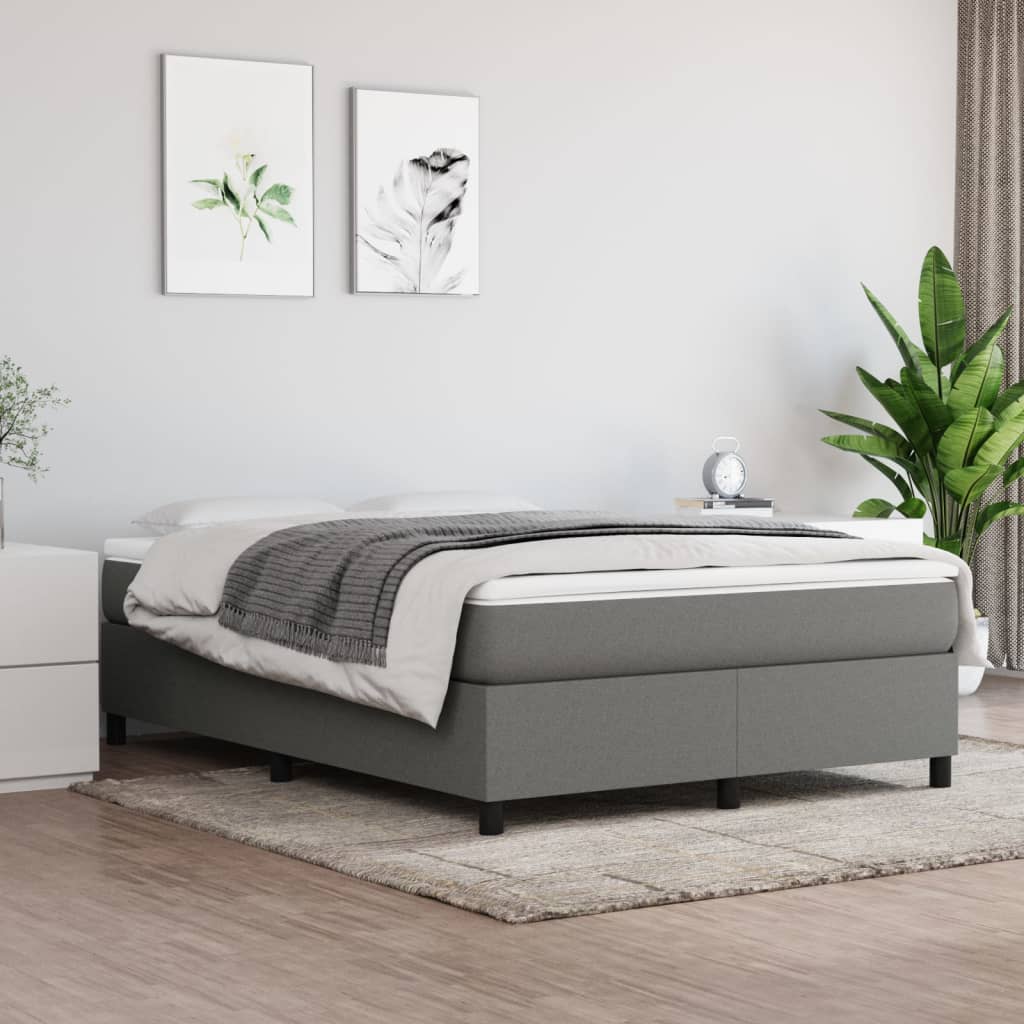 Box Spring Bed With Mattress 100X200 Cm Fabric