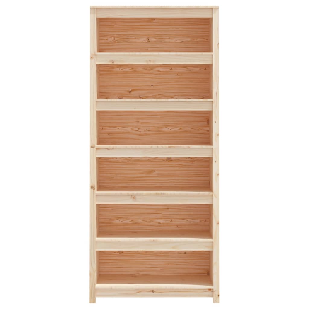 Book Cabinet 80X35X Solid Wood Pine