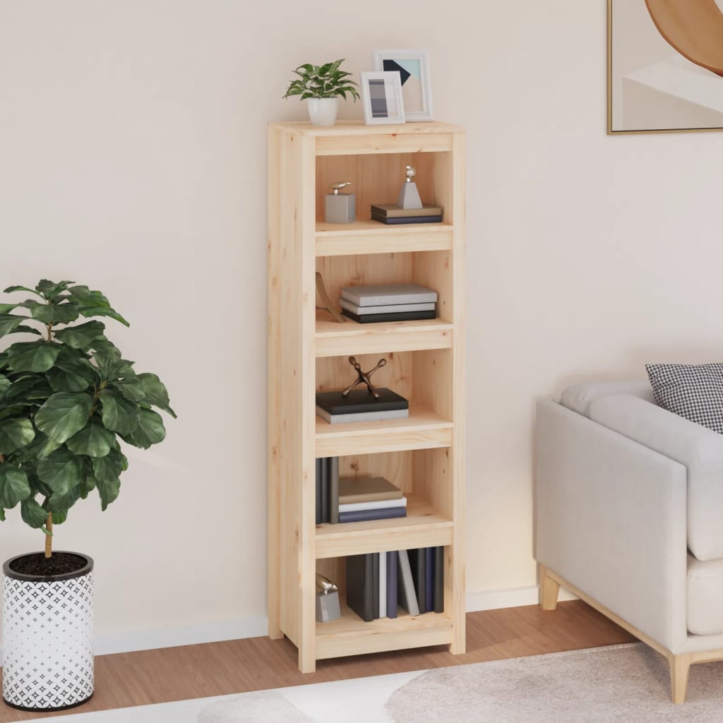 Book Cabinet 80X35X Solid Wood Pine