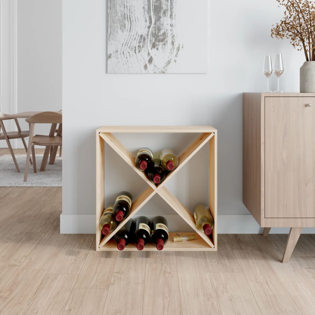 Wine Cabinet 62X25X62 Cm Solid Wood Pine