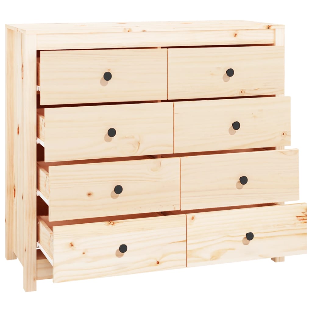 Side Cabinet Solid Wood Pine