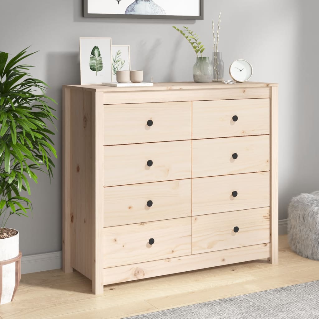 Side Cabinet Solid Wood Pine
