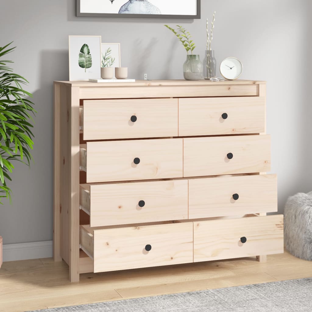 Side Cabinet Solid Wood Pine