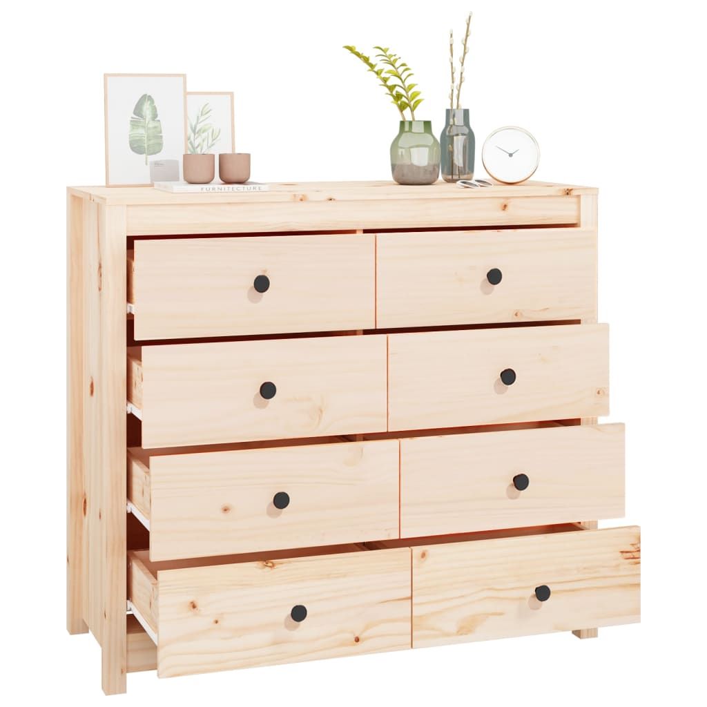 Side Cabinet Solid Wood Pine