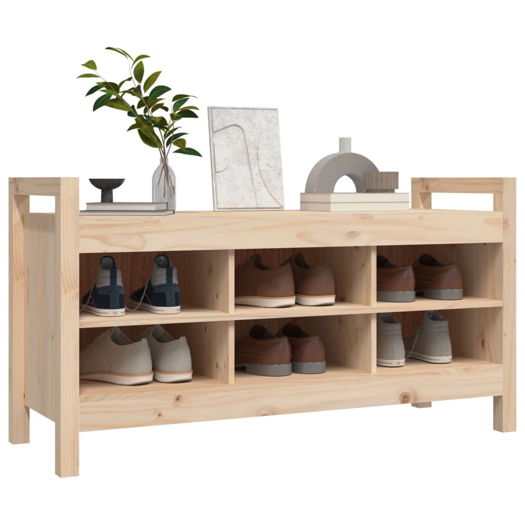 Hall Bench Solid Wood Pine