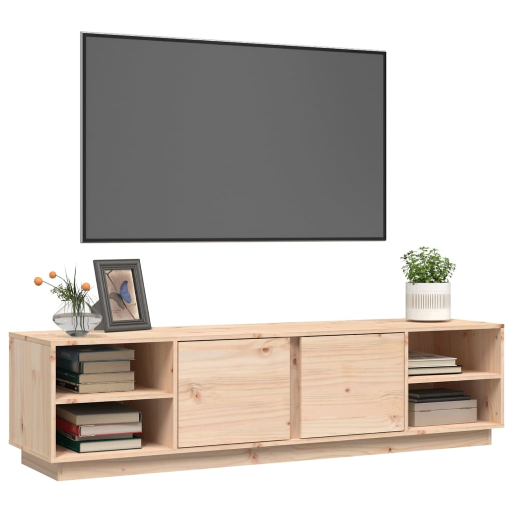 Tv Cabinet 156X40X40 Cm Solid Wood Pine