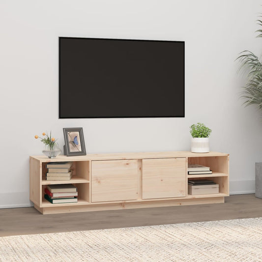 Tv Cabinet 156X40X40 Cm Solid Wood Pine