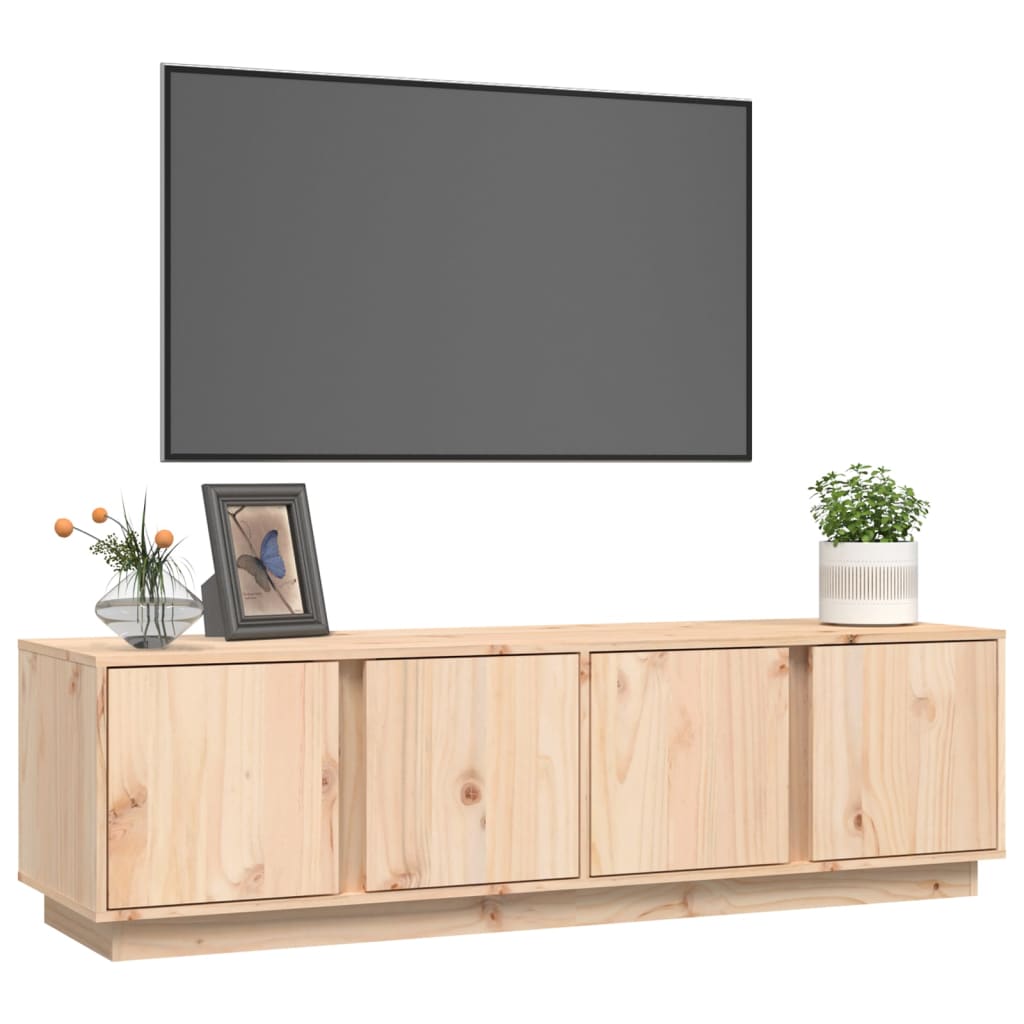 Tv Cabinet 140X40X40 Cm Solid Wood Pine