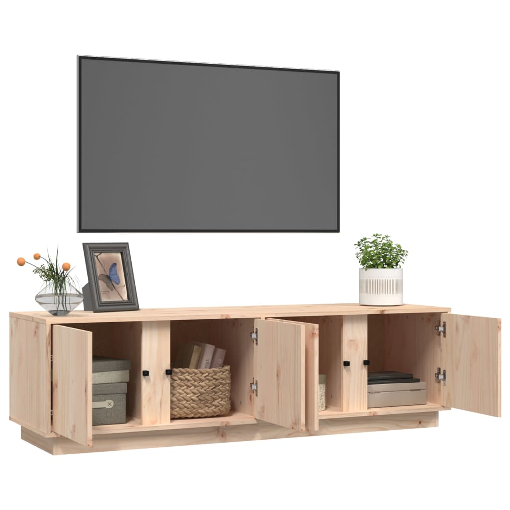 Tv Cabinet 140X40X40 Cm Solid Wood Pine