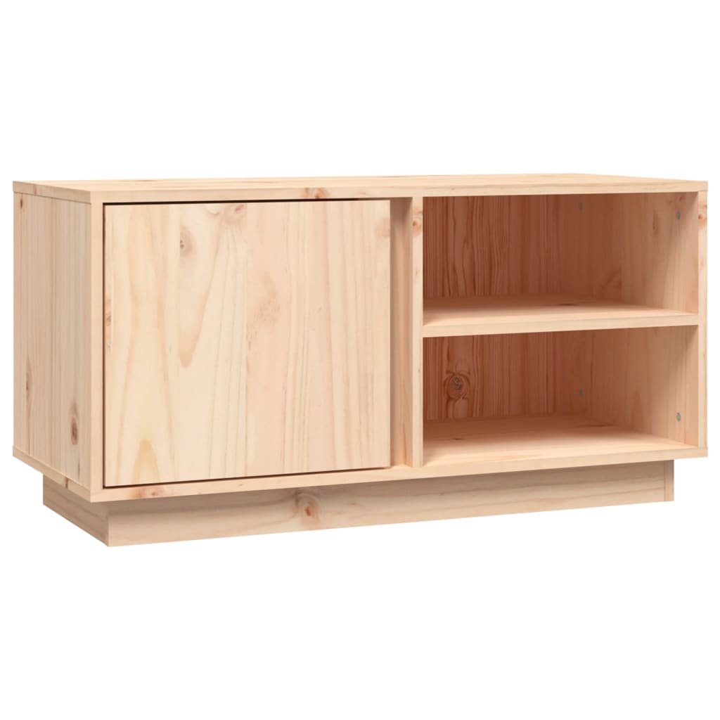 Tv Cabinet 80X35X40.5 Cm Solid Wood Pine