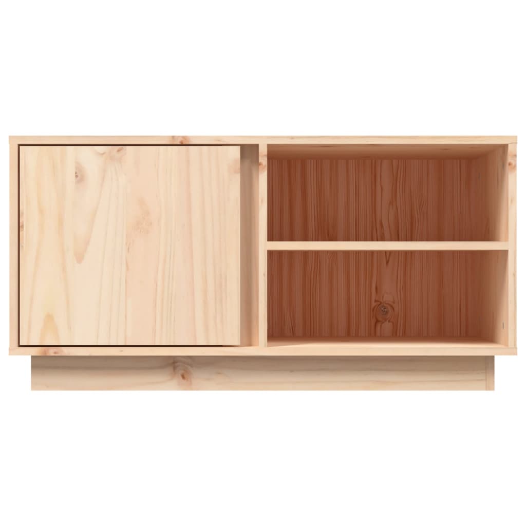 Tv Cabinet 80X35X40.5 Cm Solid Wood Pine