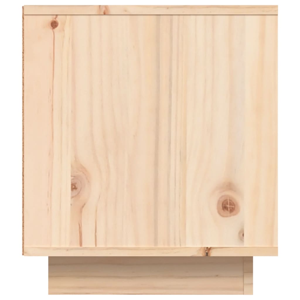 Tv Cabinet 80X35X40.5 Cm Solid Wood Pine