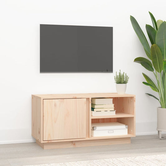 Tv Cabinet 80X35X40.5 Cm Solid Wood Pine