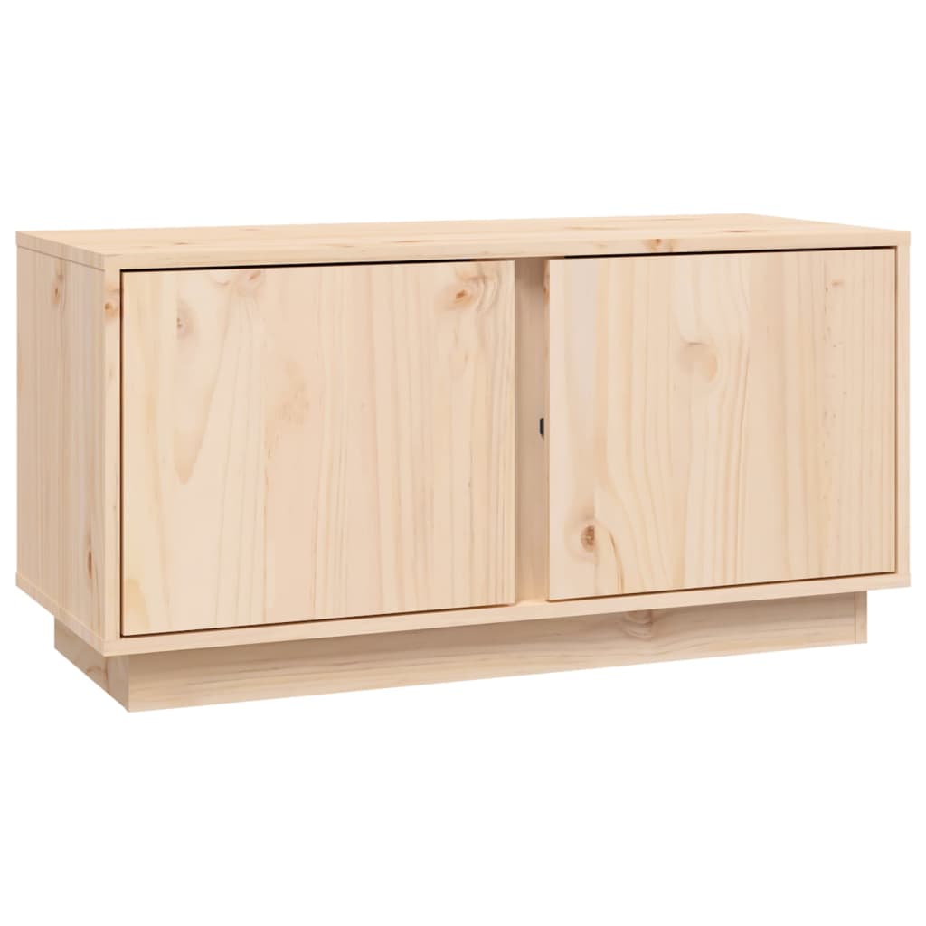 Tv Cabinet 80X35X40.5 Cm Solid Wood Pine
