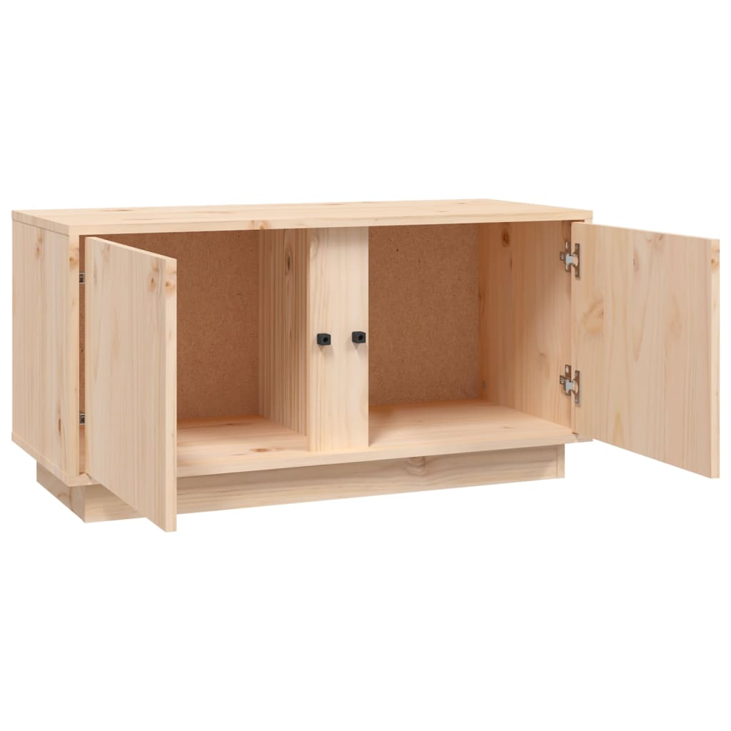Tv Cabinet 80X35X40.5 Cm Solid Wood Pine