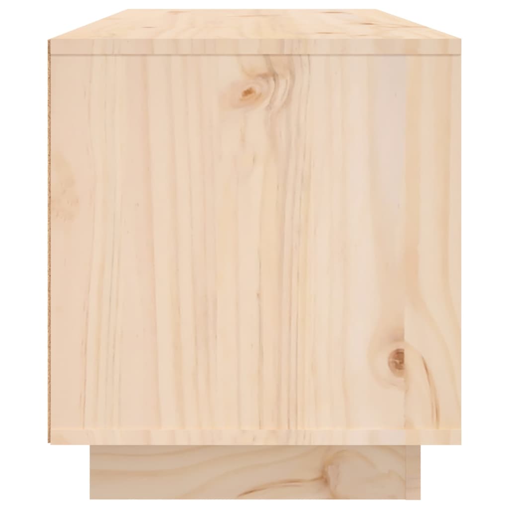 Tv Cabinet 80X35X40.5 Cm Solid Wood Pine