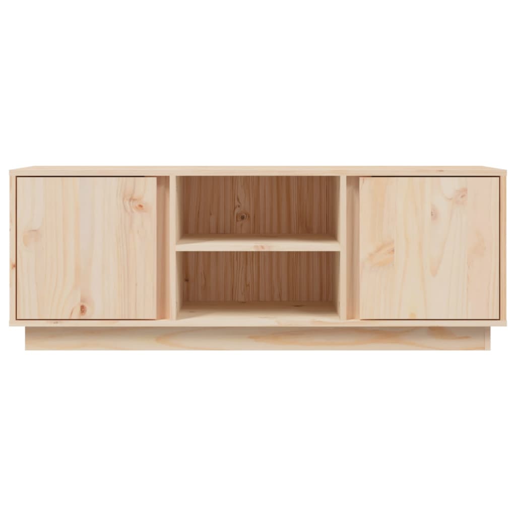 Tv Cabinet 110X35X40.5 Cm Solid Wood Pine