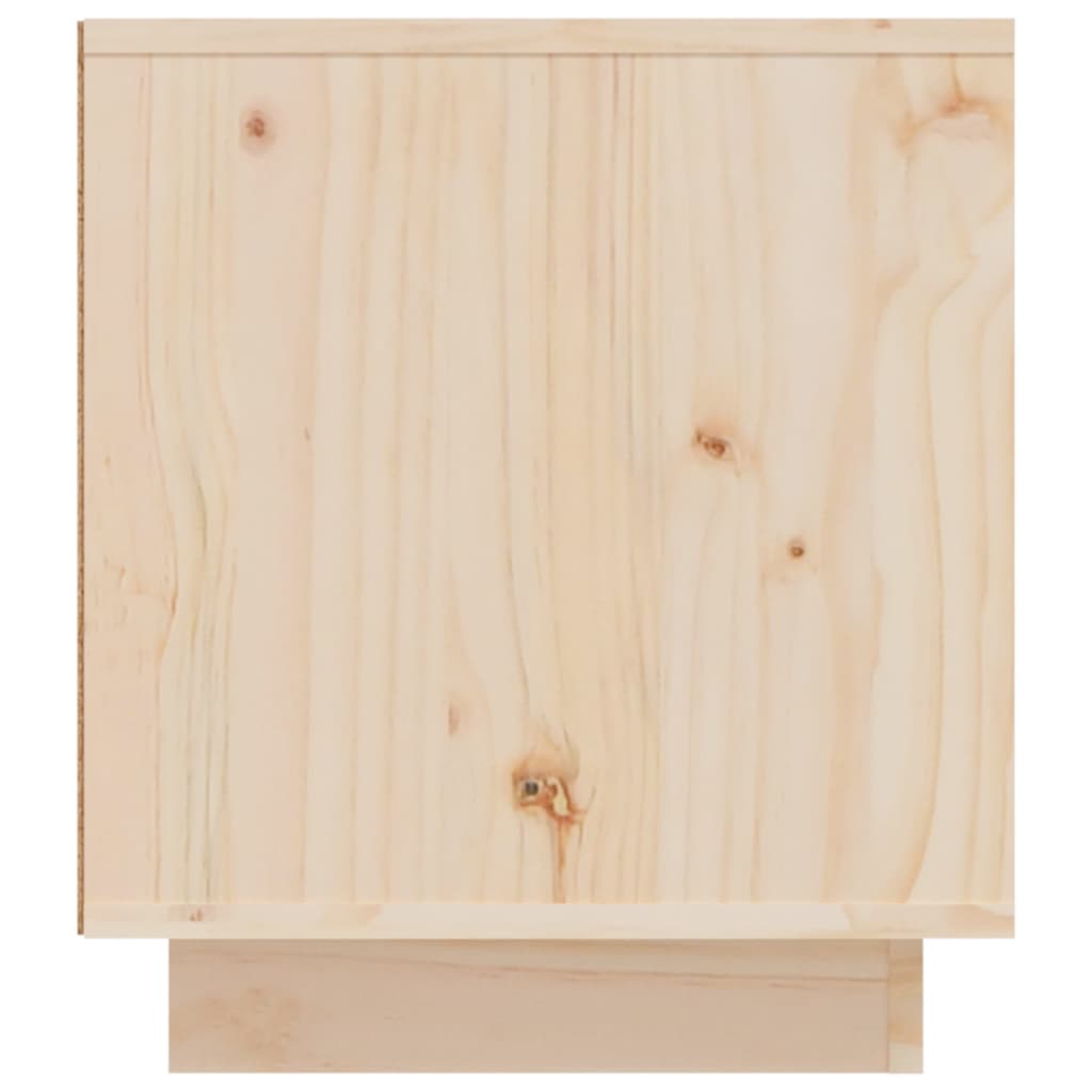 Tv Cabinet 110X35X40.5 Cm Solid Wood Pine