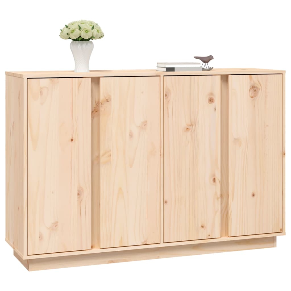 Sideboard 120X35X80 Cm Solid Wood Pine