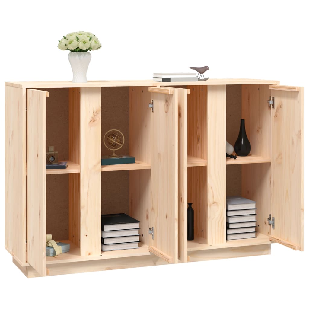 Sideboard 120X35X80 Cm Solid Wood Pine