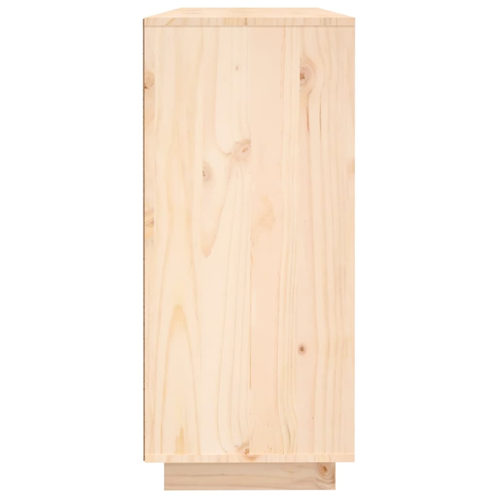 Sideboard 120X35X80 Cm Solid Wood Pine