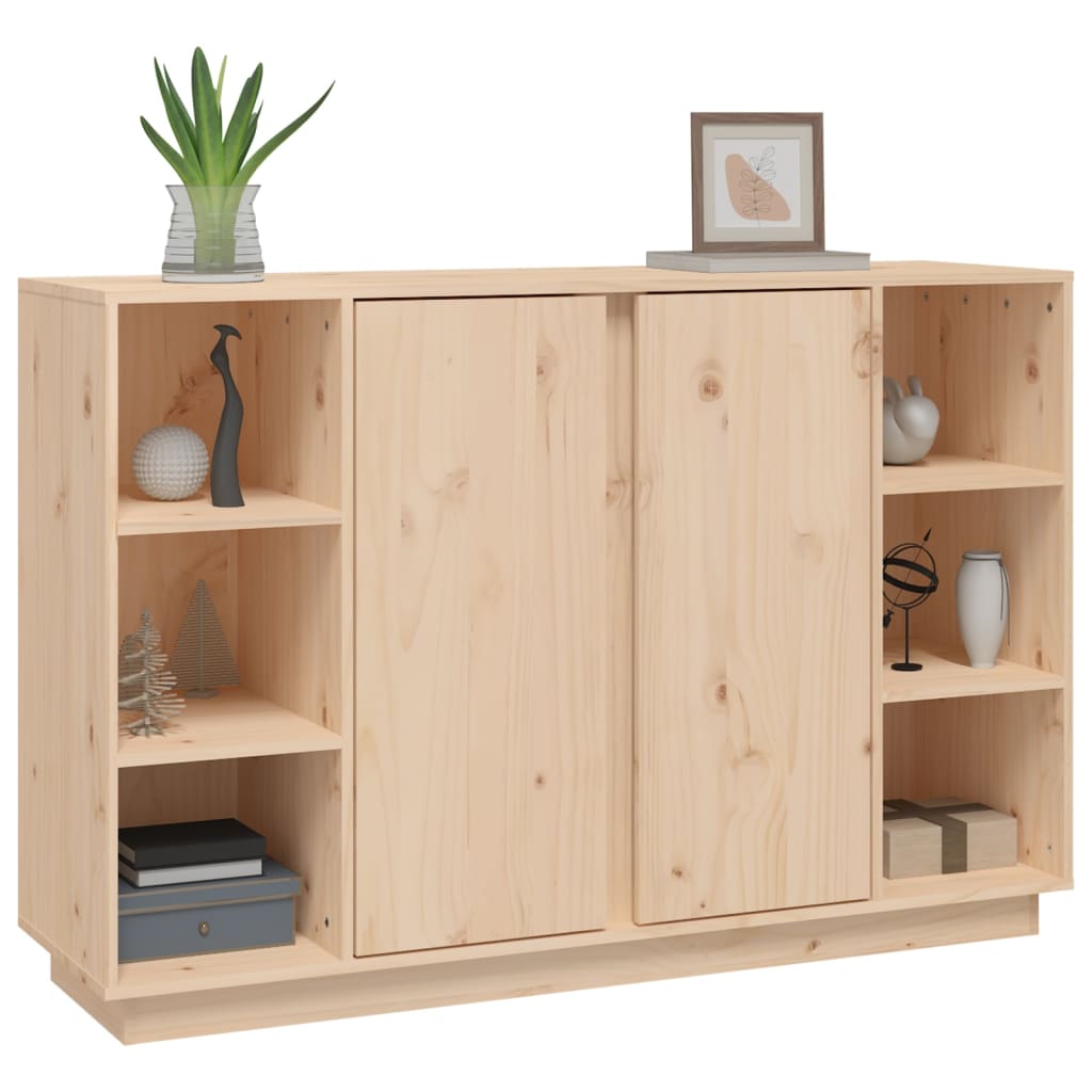 Sideboard 120X35X80 Cm Solid Wood Pine