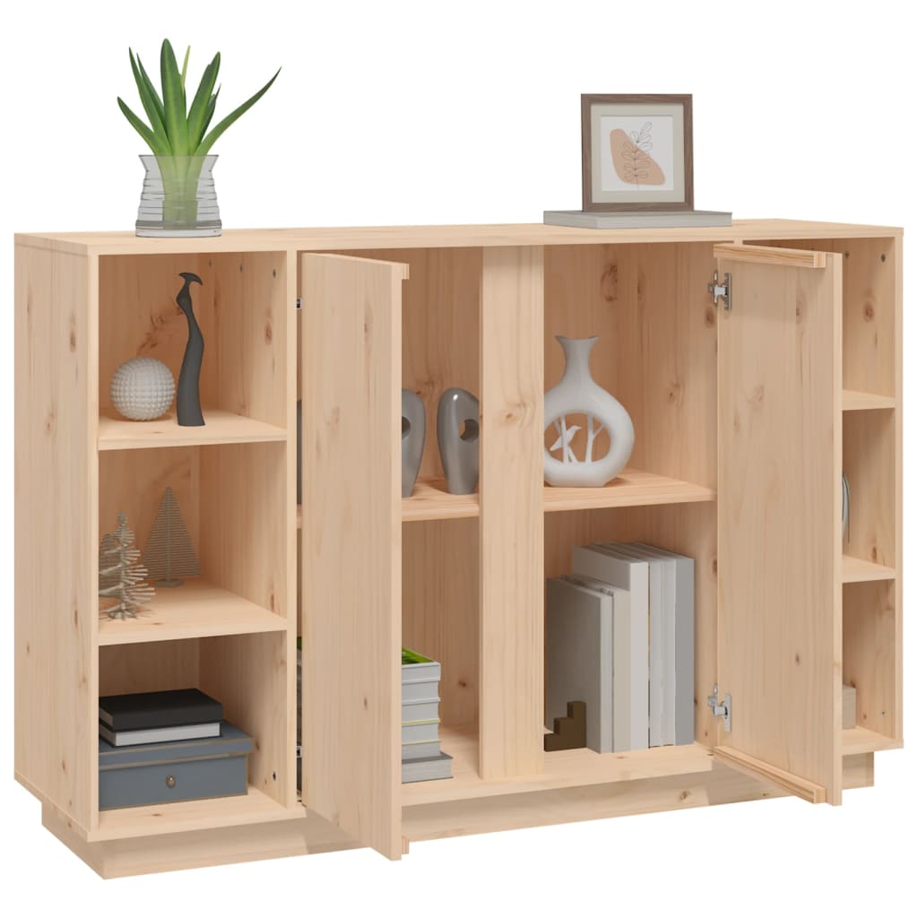 Sideboard 120X35X80 Cm Solid Wood Pine