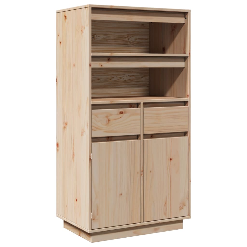 Highboard 60X40X116.5 Cm Solid Wood Pine