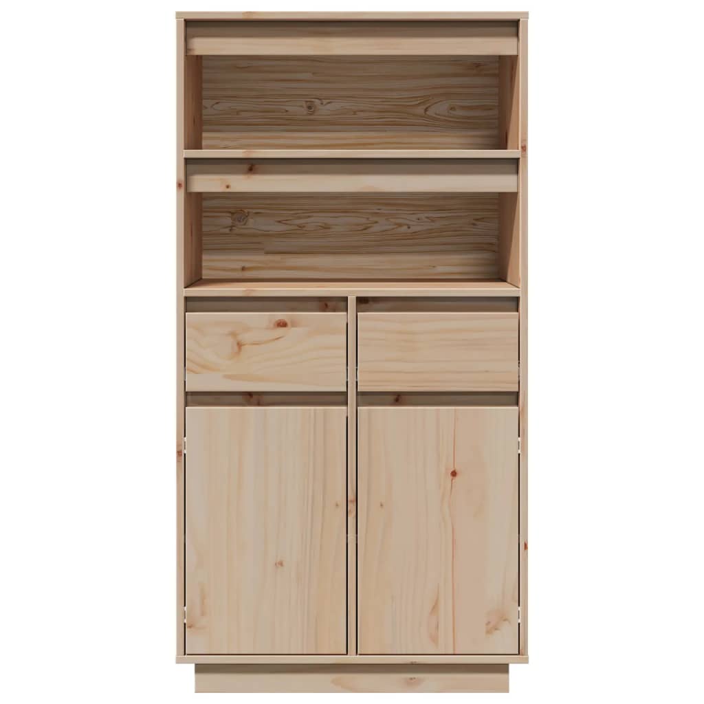 Highboard 60X40X116.5 Cm Solid Wood Pine