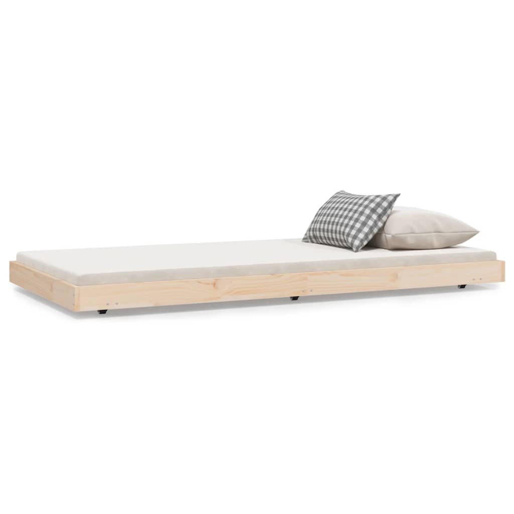 Bed Frame Without Mattress Solid Wood Pine