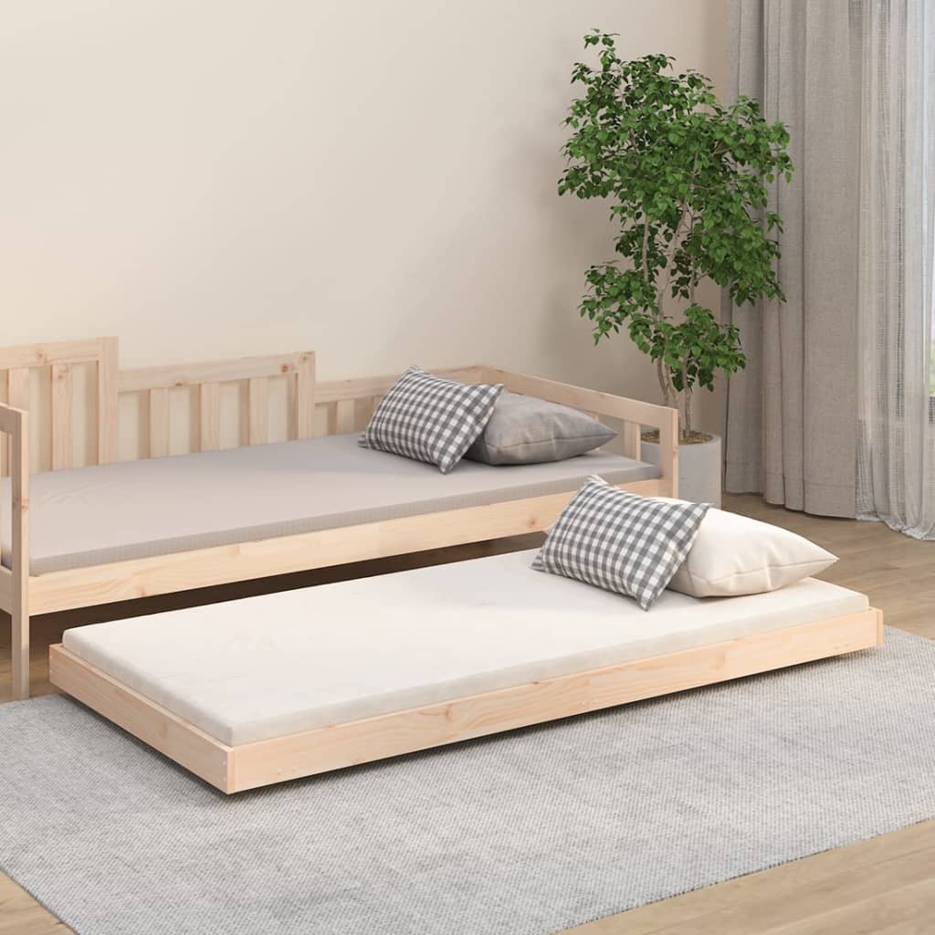 Bed Frame Without Mattress Solid Wood Pine