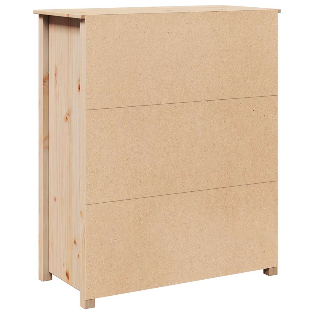 Highboard 83X41.5X100 Cm Solid Wood Pine